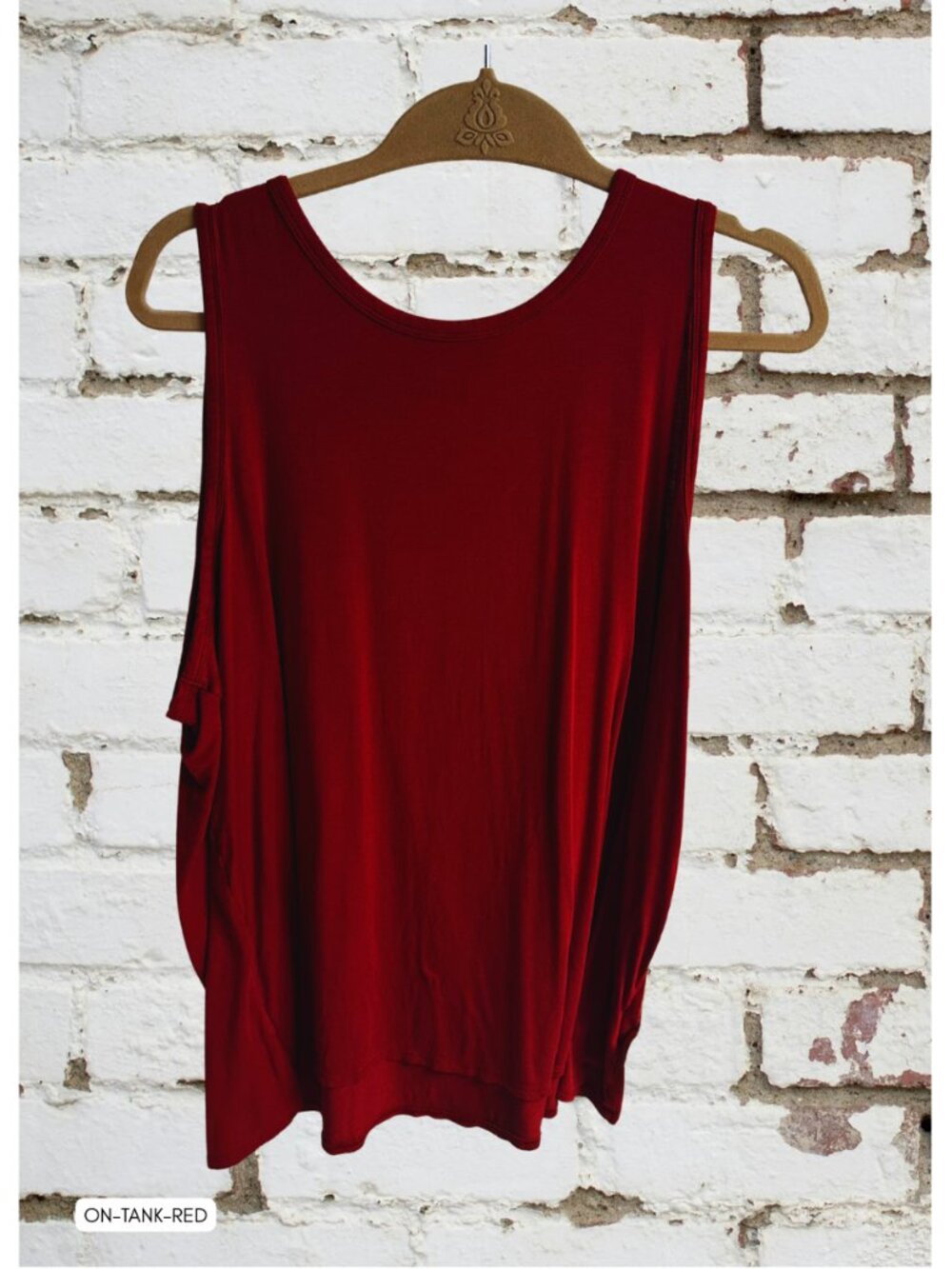 Old Navy Active Deep Red Flowy Workout Tank Top